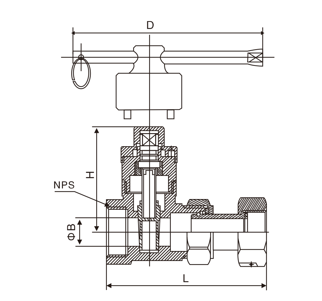 磁性鎖閉(bi)活接止回閘(zha)閥(圖1)