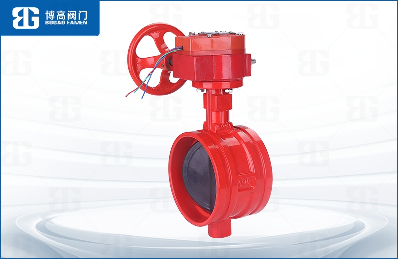 蝸輪信号溝(gou)槽蝶閥