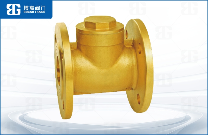 黃(huáng)銅法蘭止回閥(fa)