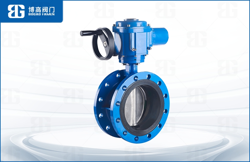 電動法蘭中(zhong)線蝶閥